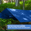 Heavy Duty Tarp Blue  - Durable Tarpaulin Waterproof with Eyelets - Anytime Garden©