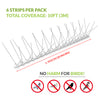 Bird Spikes /  Pigeon Spikes Stainless Steel 3 metres Total  Length - Anytime Garden© www.anytimegarden.co.uk Pigeon and Bird Pest Control for Home and Business