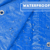 Heavy Duty Tarp Blue  - Durable Tarpaulin Waterproof with Eyelets - Anytime Garden©